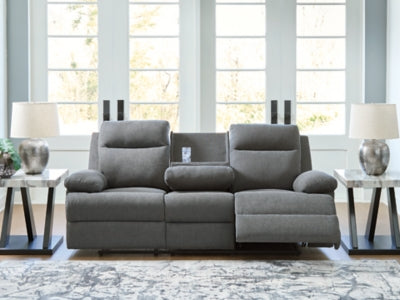 Side-Swipe Reclining Sofa with Drop Down Table - Great Lake Furnishings  (MI)