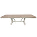 Parker House Americana Modern Dining Extendable Trestle Table with 8 Upholstered Chairs