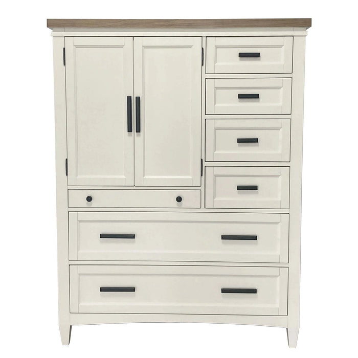 Parker House Americana Modern Bedroom 7 Drawer Door Chest with Workstation