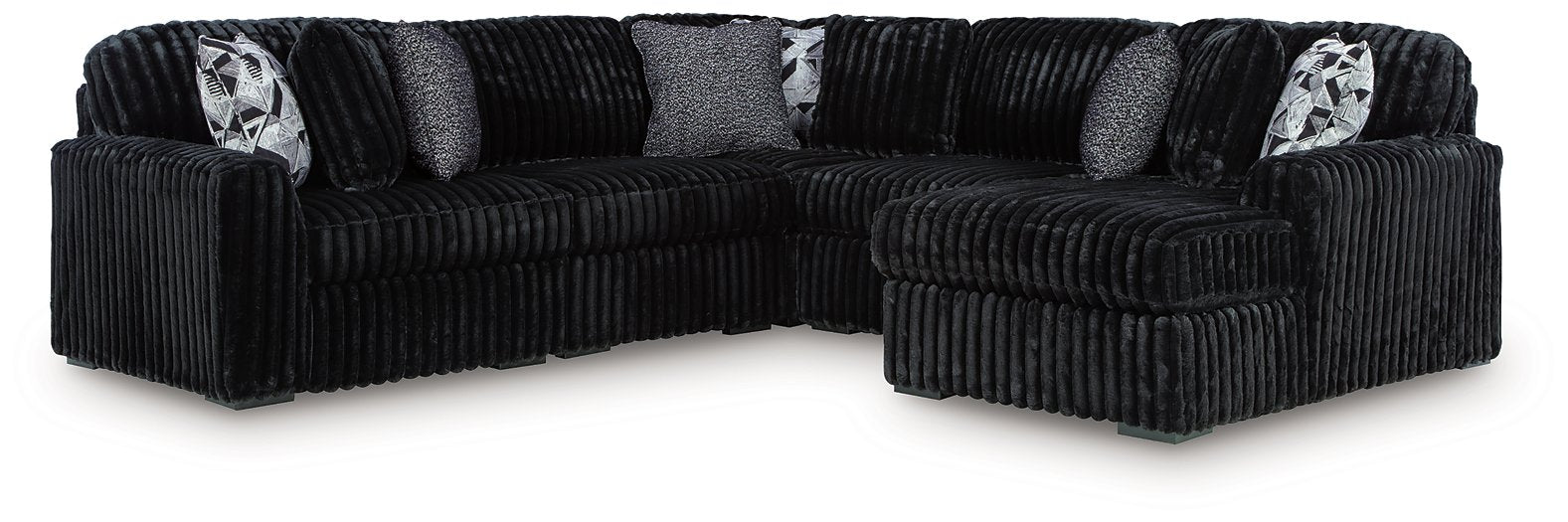 Midnight-Madness Sectional with Chaise - Great Lake Furnishings  (MI)