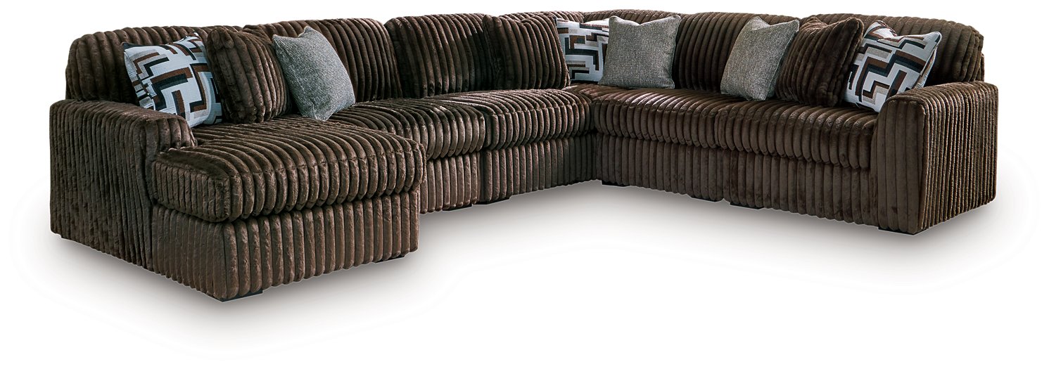 Midnight-Madness Sectional with Chaise - Great Lake Furnishings  (MI)