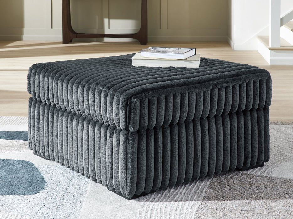 Midnight-Madness Oversized Accent Ottoman - Great Lake Furnishings  (MI)
