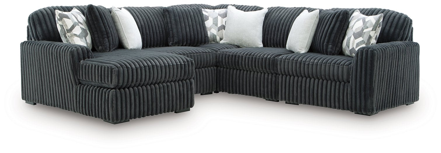 Midnight-Madness Sectional with Chaise - Great Lake Furnishings  (MI)