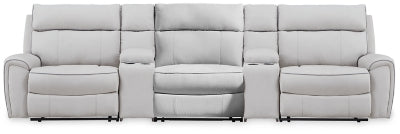 Social Pointe Reclining Sectional with Storage Consoles - Great Lake Furnishings  (MI)