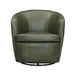 Parker Living Barolo 100% Italian Leather Swivel Club Chair Two Pack