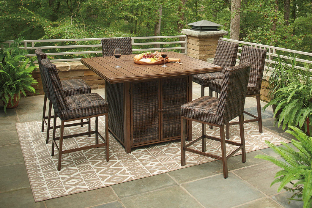 Paradise Trail Outdoor Bar Table Set - Great Lake Furnishings (MI)