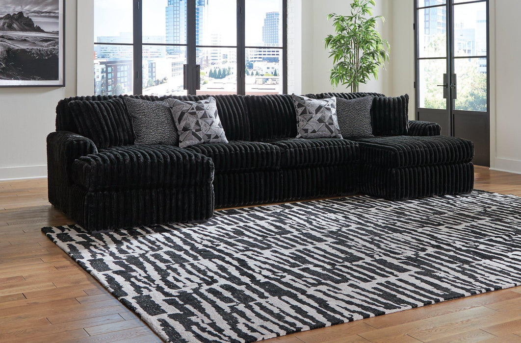Midnight-Madness Sectional with Chaise - Great Lake Furnishings  (MI)
