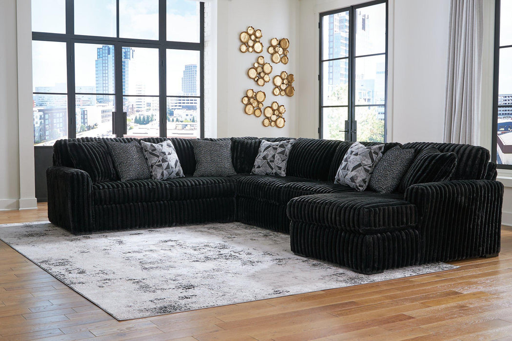 Midnight-Madness Sectional with Chaise - Great Lake Furnishings  (MI)