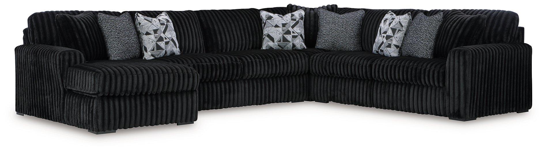 Midnight-Madness Sectional with Chaise - Great Lake Furnishings  (MI)