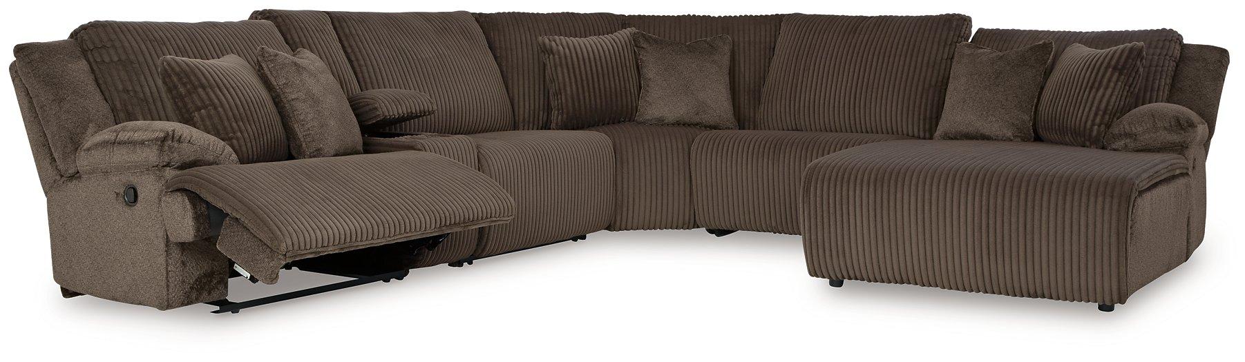 Top Tier Reclining Sectional with Chaise - Great Lake Furnishings  (MI)
