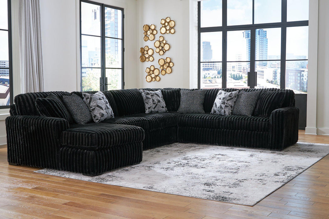 Midnight-Madness Sectional with Chaise - Great Lake Furnishings  (MI)