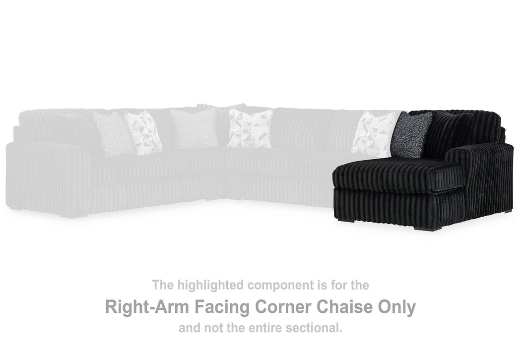 Midnight-Madness Sectional with Chaise - Great Lake Furnishings  (MI)
