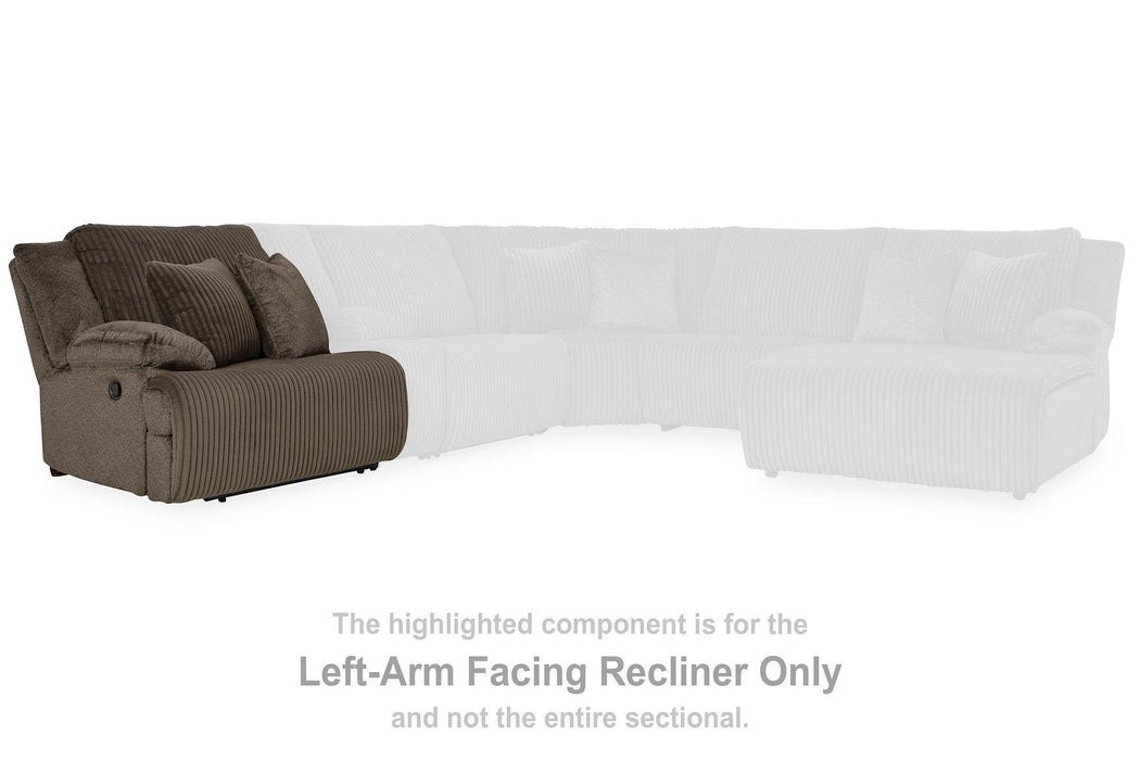 Top Tier Reclining Sectional with Chaise - Great Lake Furnishings  (MI)