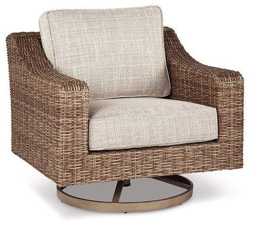 Beachcroft Outdoor Swivel Lounge with Cushion - Great Lake Furnishings  (MI)