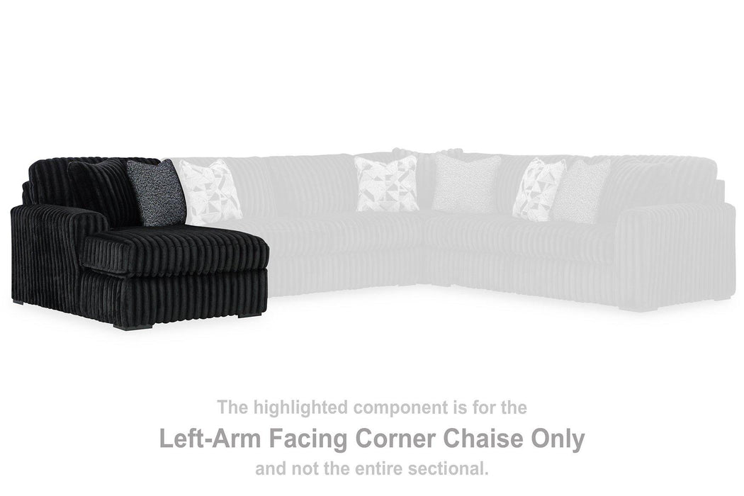 Midnight-Madness Sectional with Chaise - Great Lake Furnishings  (MI)