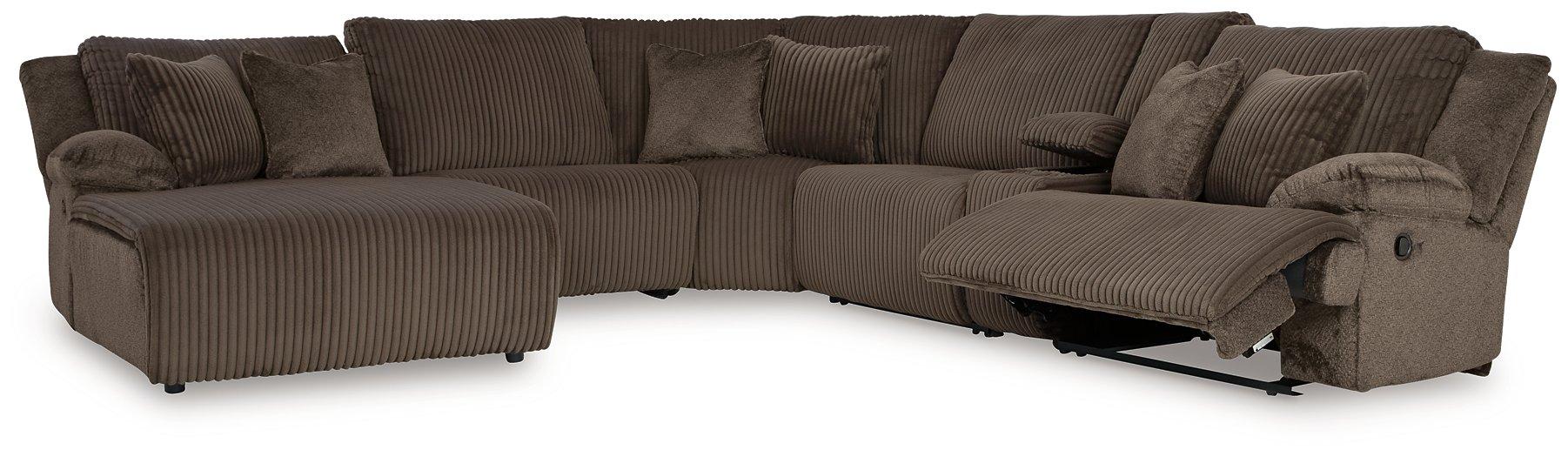 Top Tier Reclining Sectional with Chaise - Great Lake Furnishings  (MI)
