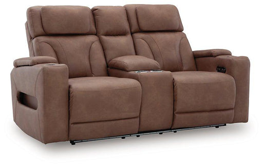 Clean-Slate Power Reclining Loveseat with Console - Great Lake Furnishings  (MI)