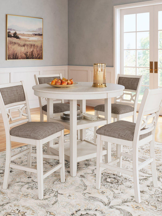 Erinberg Counter Height Dining Table and 4 Barstools (Set of 5)