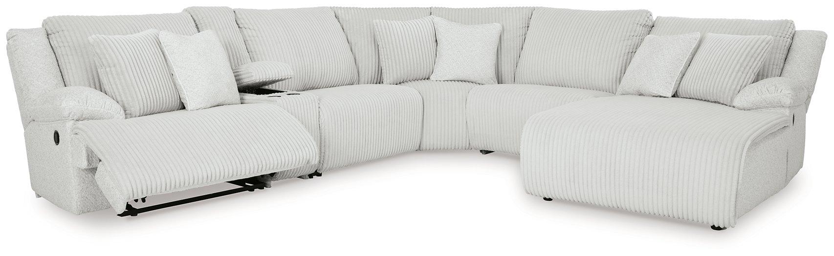 Top Tier Reclining Sectional with Chaise - Great Lake Furnishings  (MI)
