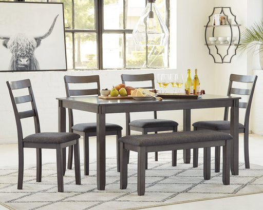 Bridson Dining Table and Chairs with Bench (Set of 6) - Great Lake Furnishings  (MI)