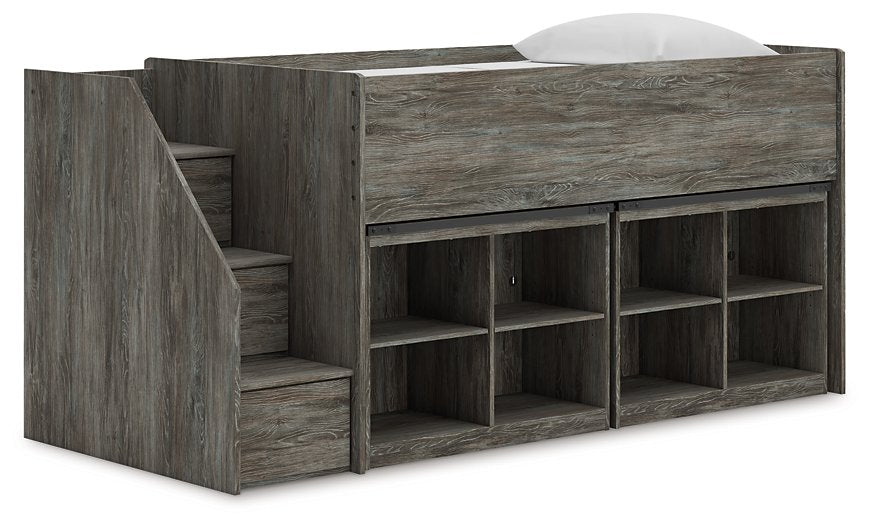 Frandern Loft Bed with Bookcase Storage - Great Lake Furnishings  (MI)