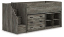 Frandern Loft Bed with Bookcase and Drawer Storage - Great Lake Furnishings  (MI)