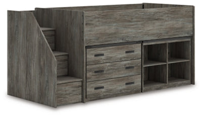 Frandern Loft Bed with Bookcase and Drawer Storage - Great Lake Furnishings  (MI)