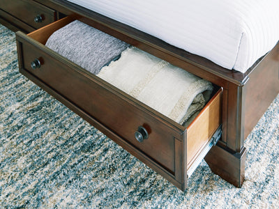 Trellington Sleigh Storage Bed - Great Lake Furnishings  (MI)