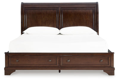 Trellington Sleigh Storage Bed - Great Lake Furnishings  (MI)