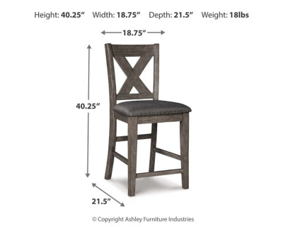 Caitbrook Counter Height Upholstered Bar Stool - Great Lake Furnishings  (MI)