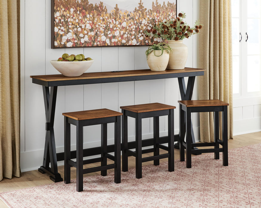 Wildenauer Counter Height Dining Table and 3 Barstools Set - Great Lake Furnishings  (MI)