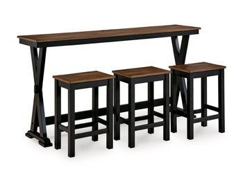 Wildenauer Counter Height Dining Table and 3 Barstools Set - Great Lake Furnishings  (MI)