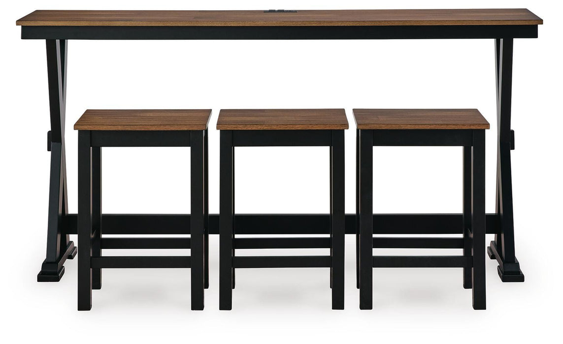 Wildenauer Counter Height Dining Table and 3 Barstools Set - Great Lake Furnishings  (MI)