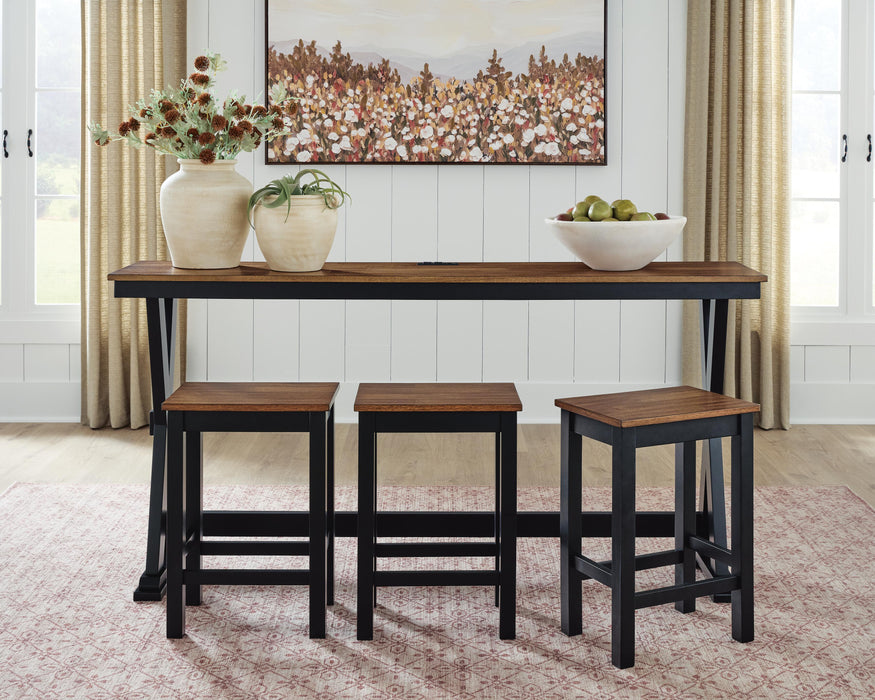 Wildenauer Counter Height Dining Table and 3 Barstools Set - Great Lake Furnishings  (MI)