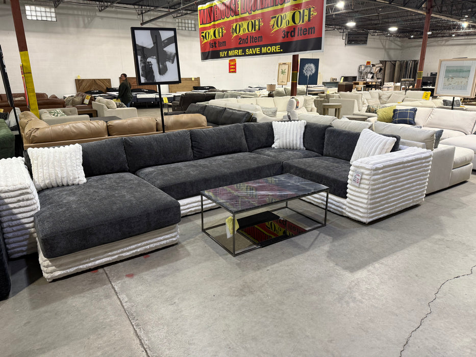 Clearance Fluff Sectional