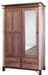 Antique 2 Drawer with 1 Sliding Door and 1 Mirror Door Armoire in Multi Color image