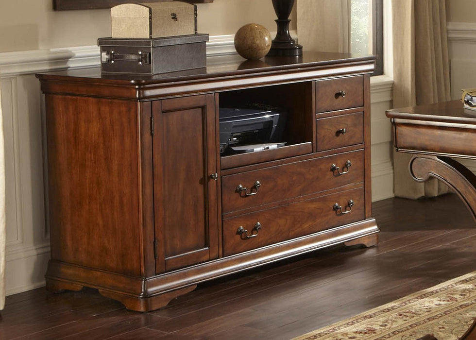 Liberty Brookview Executive Credenza in Rustic Cherry
