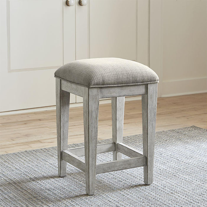 Liberty Heartland Console Stool in Antique White