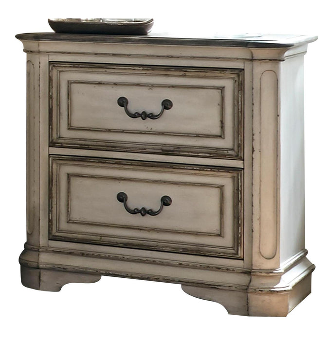 Liberty Magnolia Manor Two Drawer Nightstand in Antique White