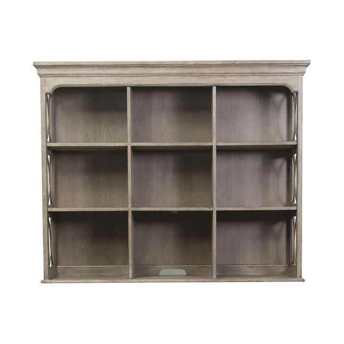 Liberty Simply Elegant Credenza with Hutch in Heathered Taupe