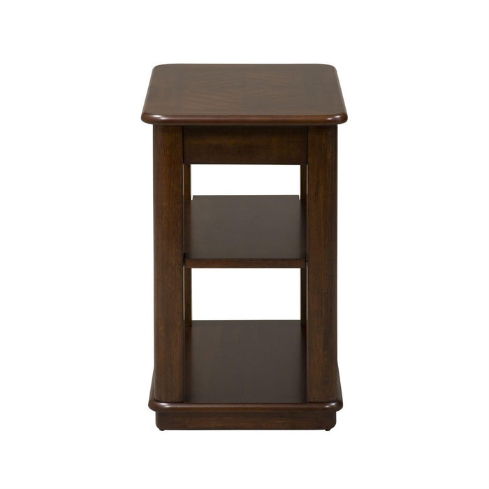 Liberty Wallace Chair Side Table in Dark Toffee
