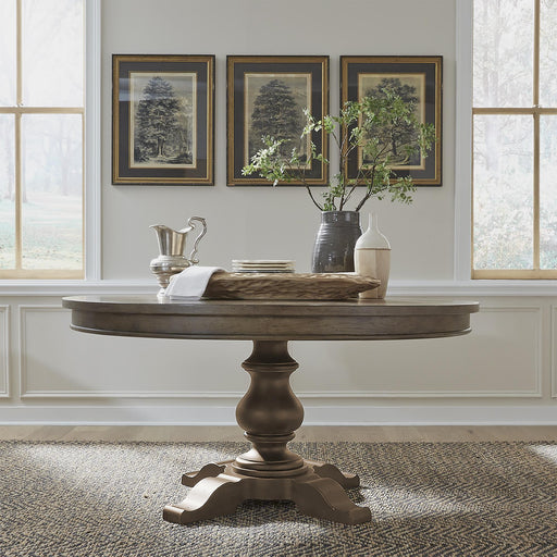 Americana Farmhouse Pedestal Table Set image