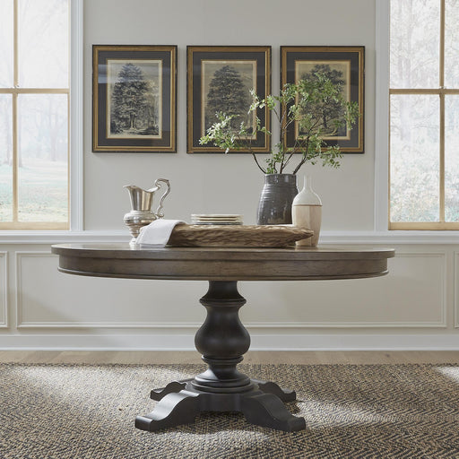 Americana Farmhouse Opt Pedestal Table image