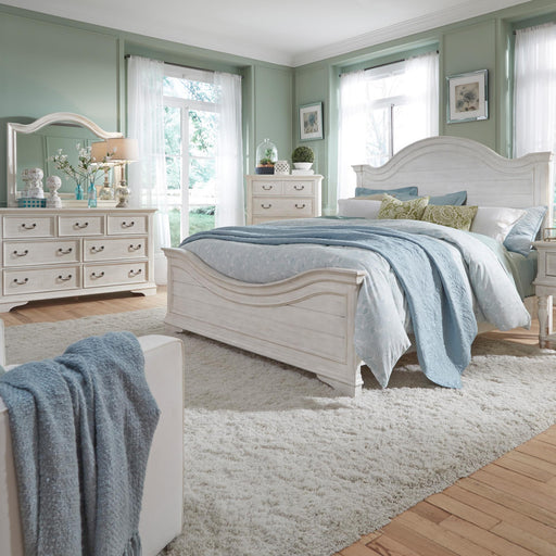 Bayside King Panel Bed, Dresser & Mirror, Chest image