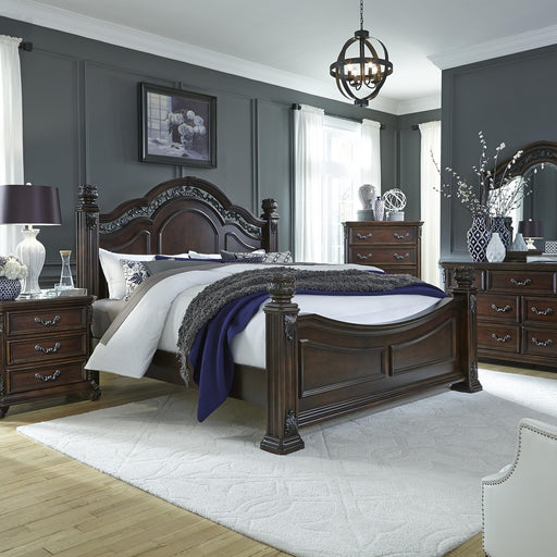 Messina Estates Queen Poster Bed, Dresser & Mirror, Chest, Night Stand image