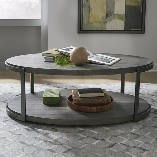 Modern View Oval Cocktail Table Top image