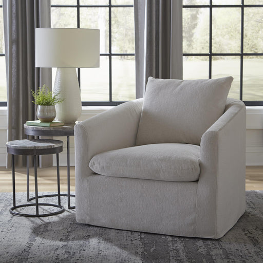 Saxton Uph Swivel Accent Chair - Ivory image