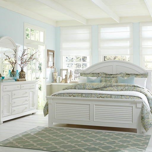 Summer House I Queen Panel Bed, Dresser & Mirror, Chest image