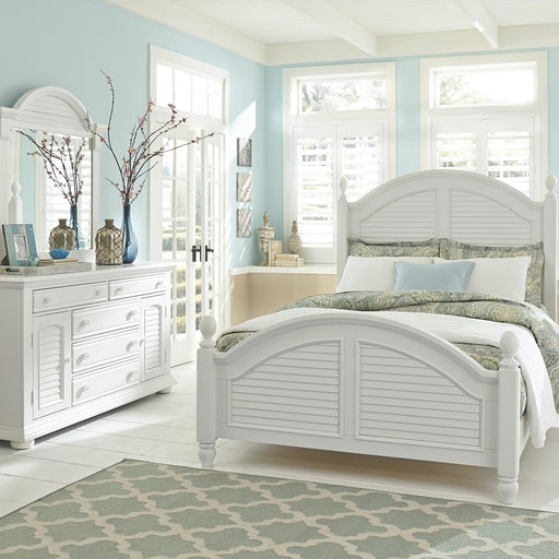 Summer House I King Poster Bed, Dresser & Mirror, Night Stand image