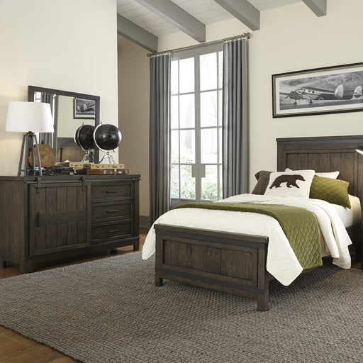 Thornwood Hills Twin Panel Bed, Dresser & Mirror image